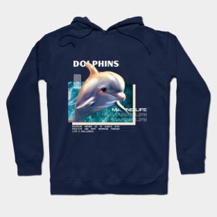 Marine Life - Dolphins Hoodie